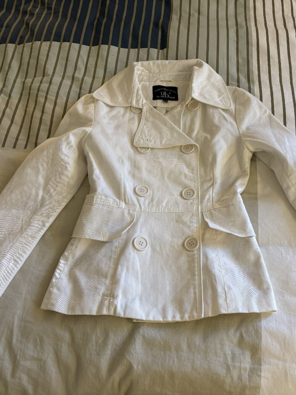 Urban Behavior fitted denim peacoat jacket